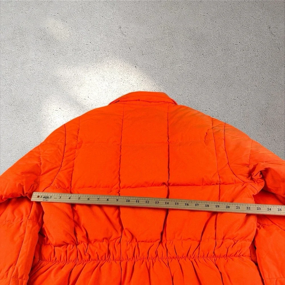 Vintage Woolrich Jacket Mens Large‎ Long Orange Blaze Down Insulated Hunting USA - Picture 7 of 7